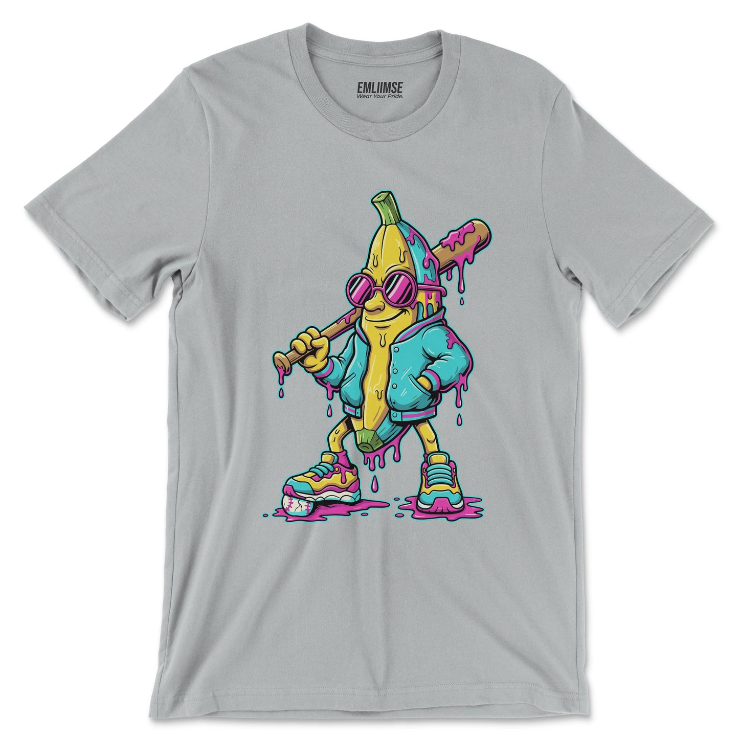 Dripping Banana Baseball T-Shirt