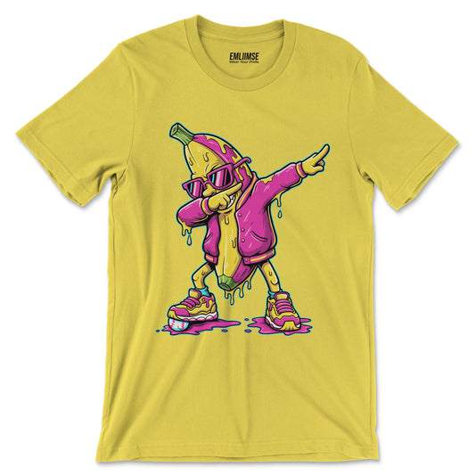 Dabbing Banana Baseball T-Shirt