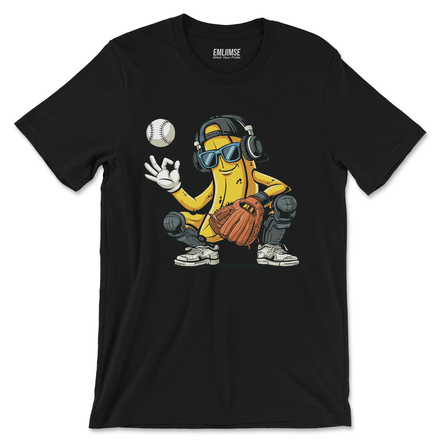Banana Catcher Baseball T-Shirt