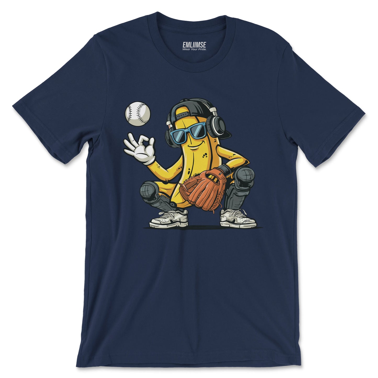 Banana Catcher Baseball T-Shirt