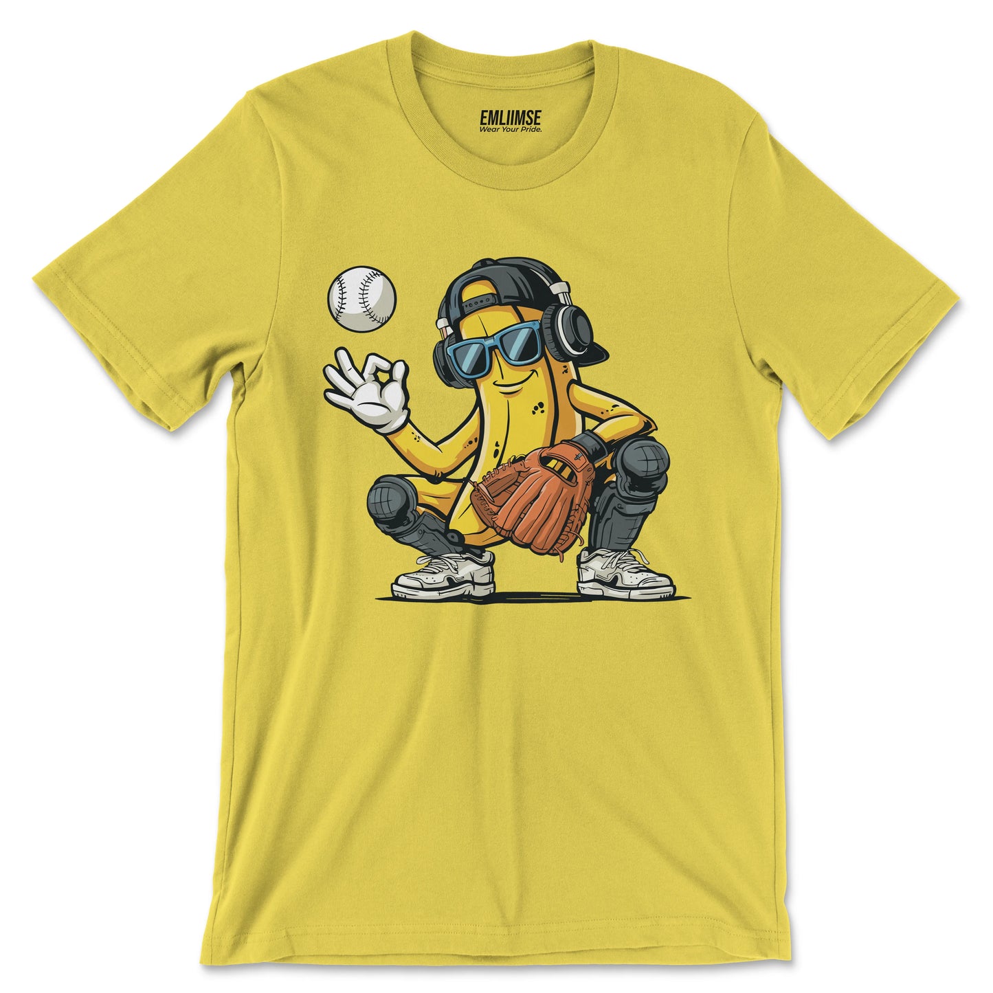 Banana Catcher Baseball T-Shirt