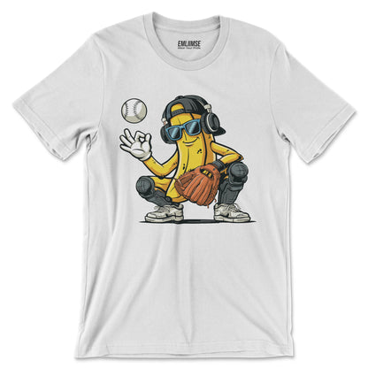 Banana Catcher Baseball T-Shirt