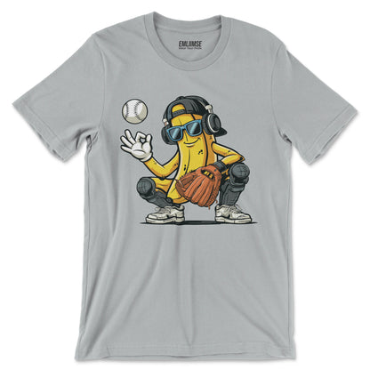 Banana Catcher Baseball T-Shirt