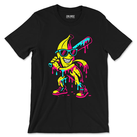 Dripping Banana Baseball T-Shirt