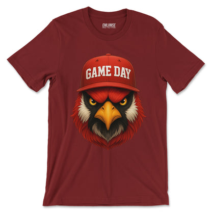 Angry Red Cardinal Bird  T-Shirt