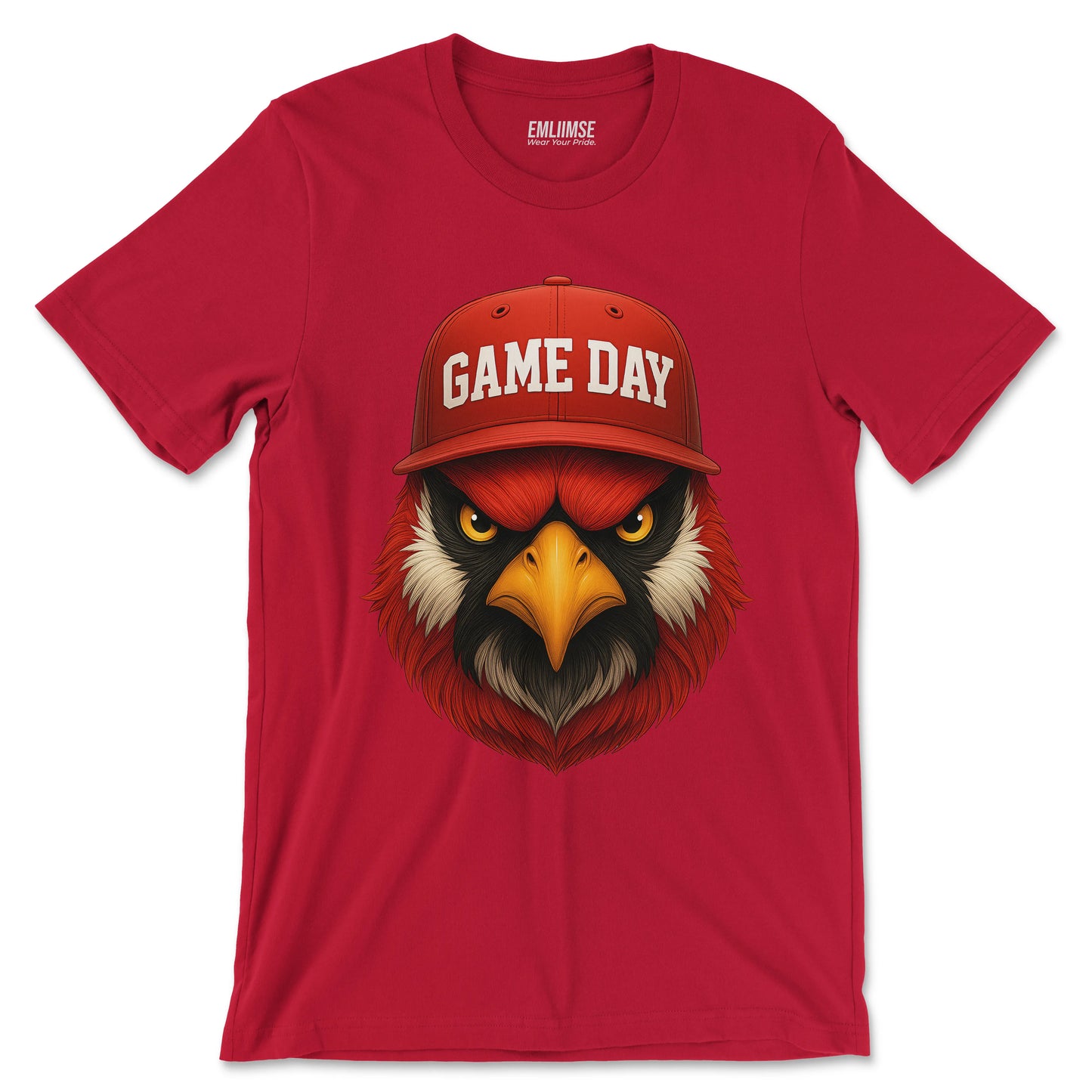 Angry Red Cardinal Bird  T-Shirt