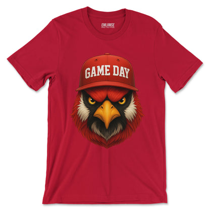 Angry Red Cardinal Bird  T-Shirt