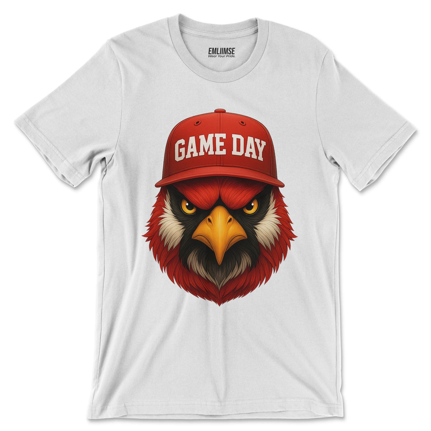 Angry Red Cardinal Bird  T-Shirt