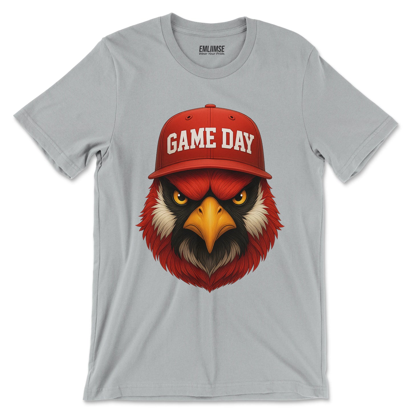 Angry Red Cardinal Bird  T-Shirt
