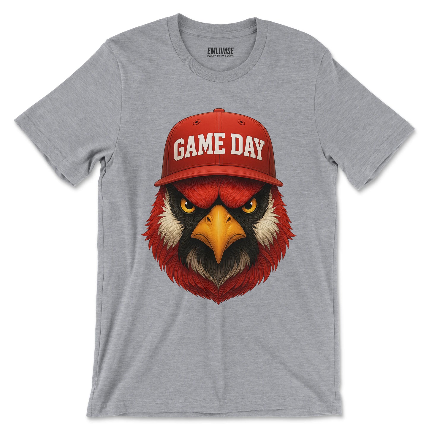 Angry Red Cardinal Bird  T-Shirt