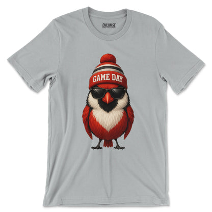 Cute Red Cardinal Bird Game Day T-Shirt