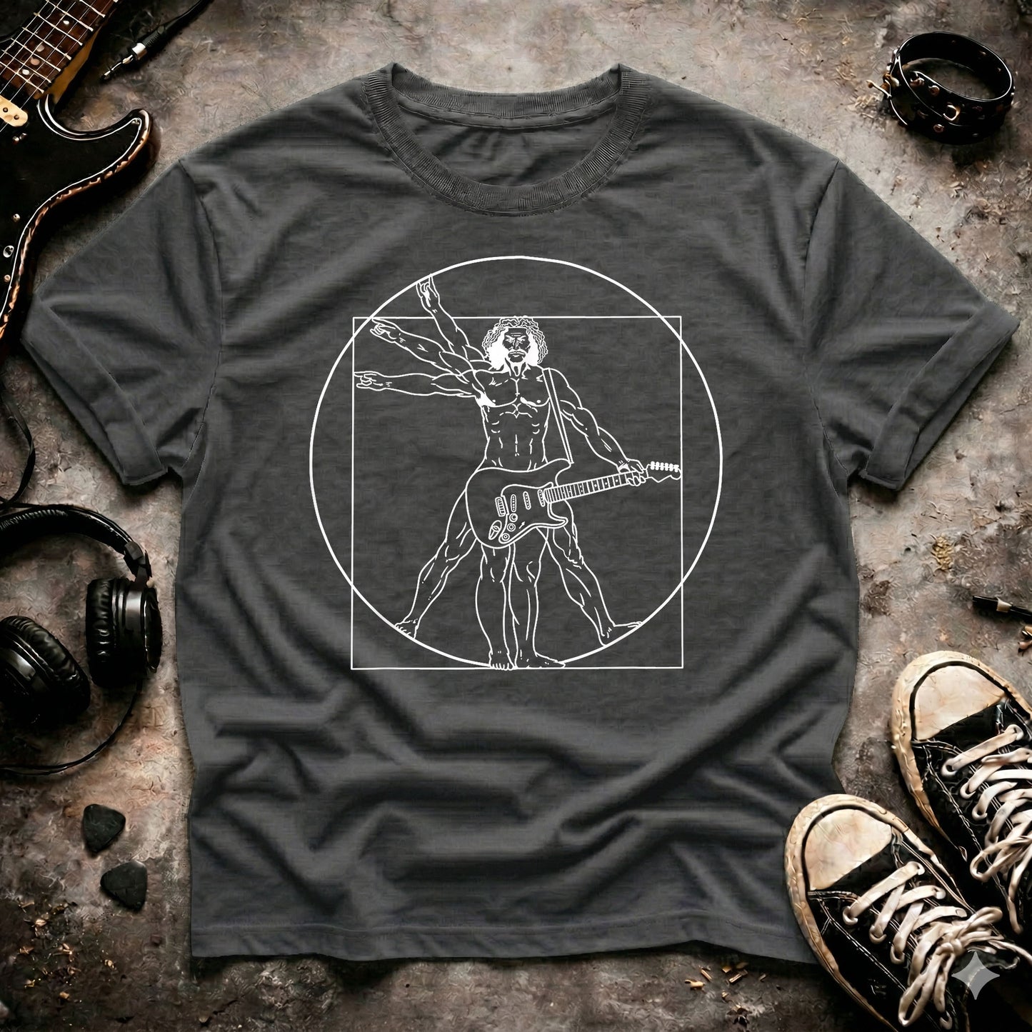 Da Vinci Guitarist T-Shirt