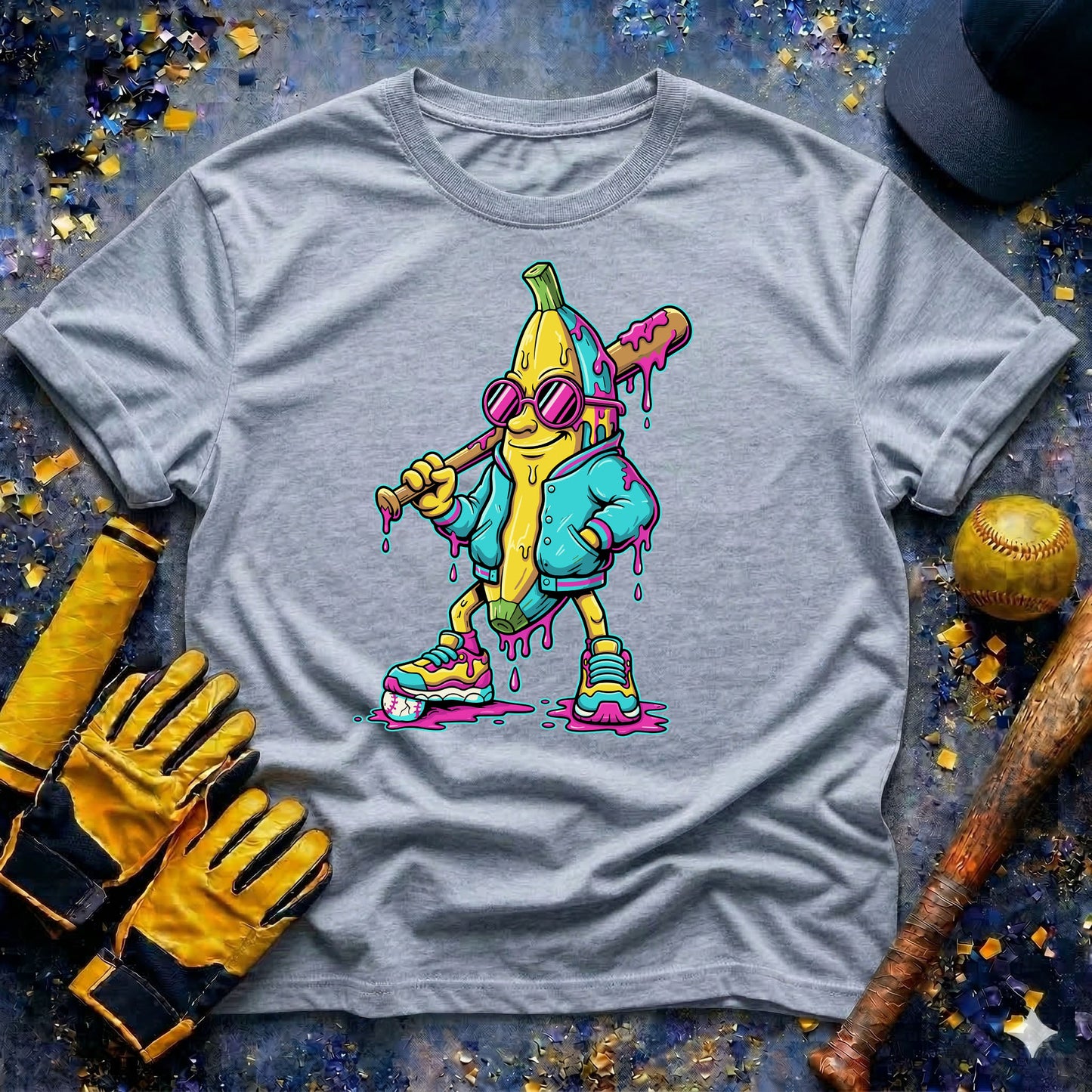 Dripping Banana Mascot T-Shirt