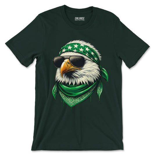 Patriotic Eagle Wild Animal  T-Shirt