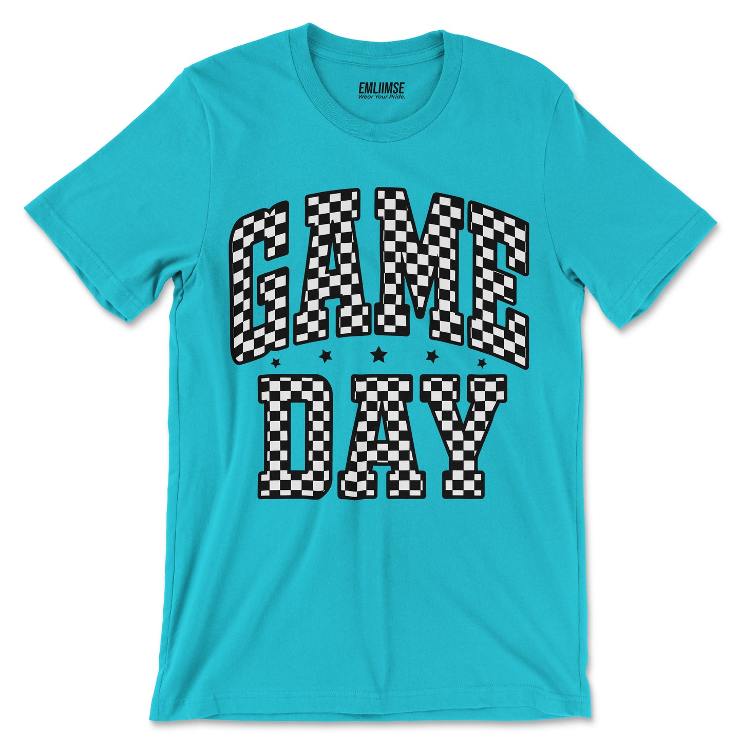 Checkered Pattern Game Day T-Shirt