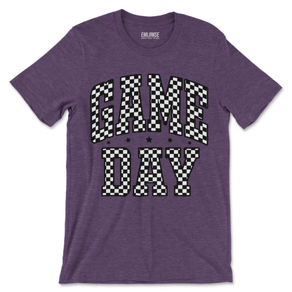 Checkered Pattern Game Day T-Shirt