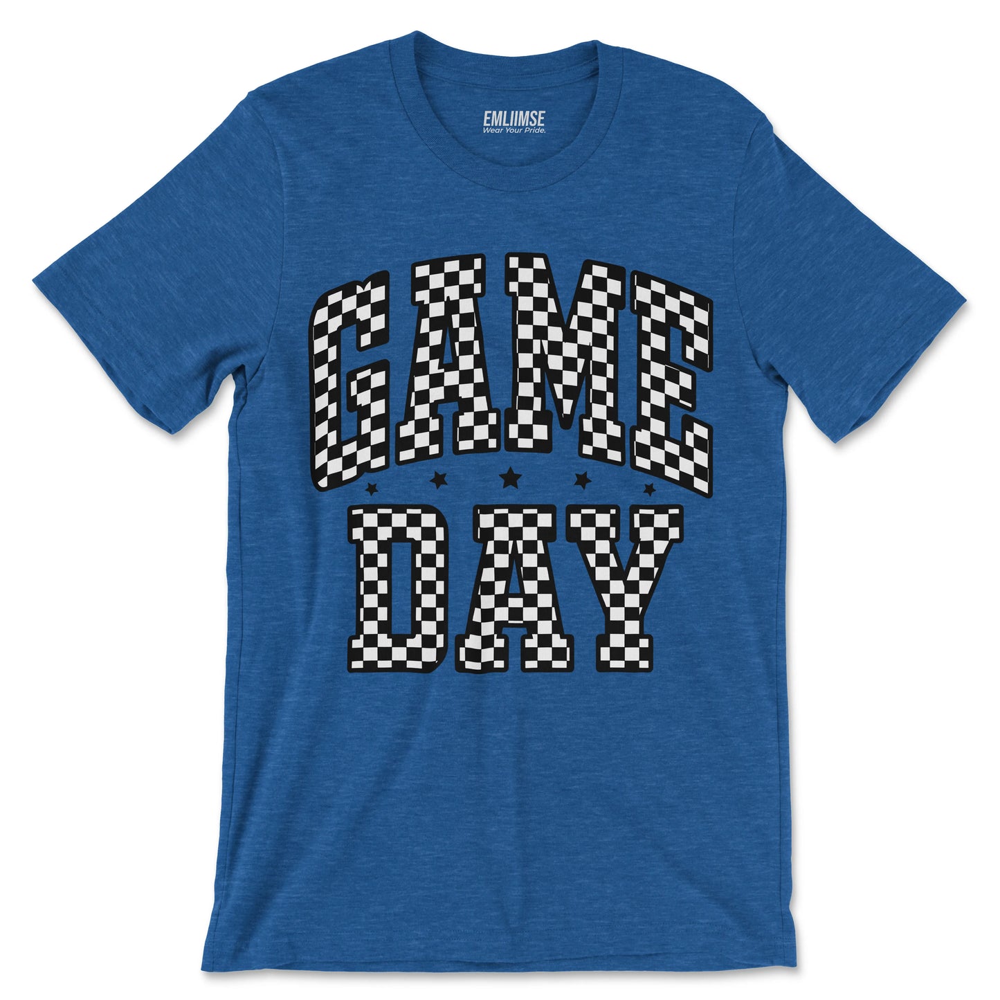 Checkered Pattern Game Day T-Shirt