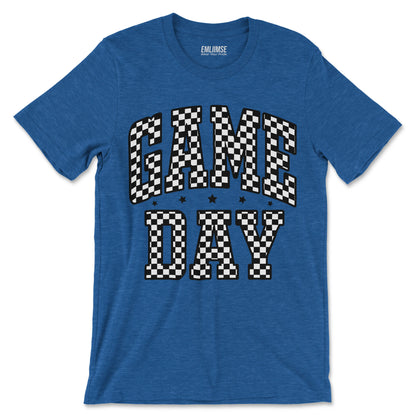 Checkered Pattern Game Day T-Shirt