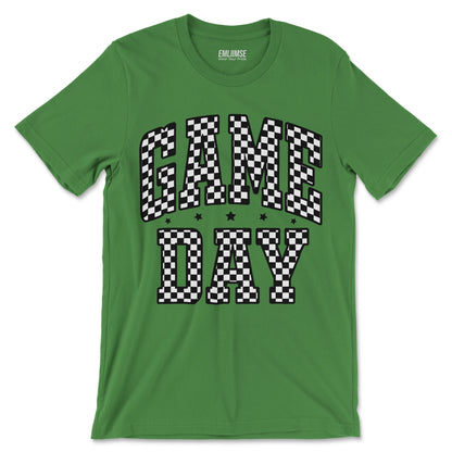 Checkered Pattern Game Day T-Shirt