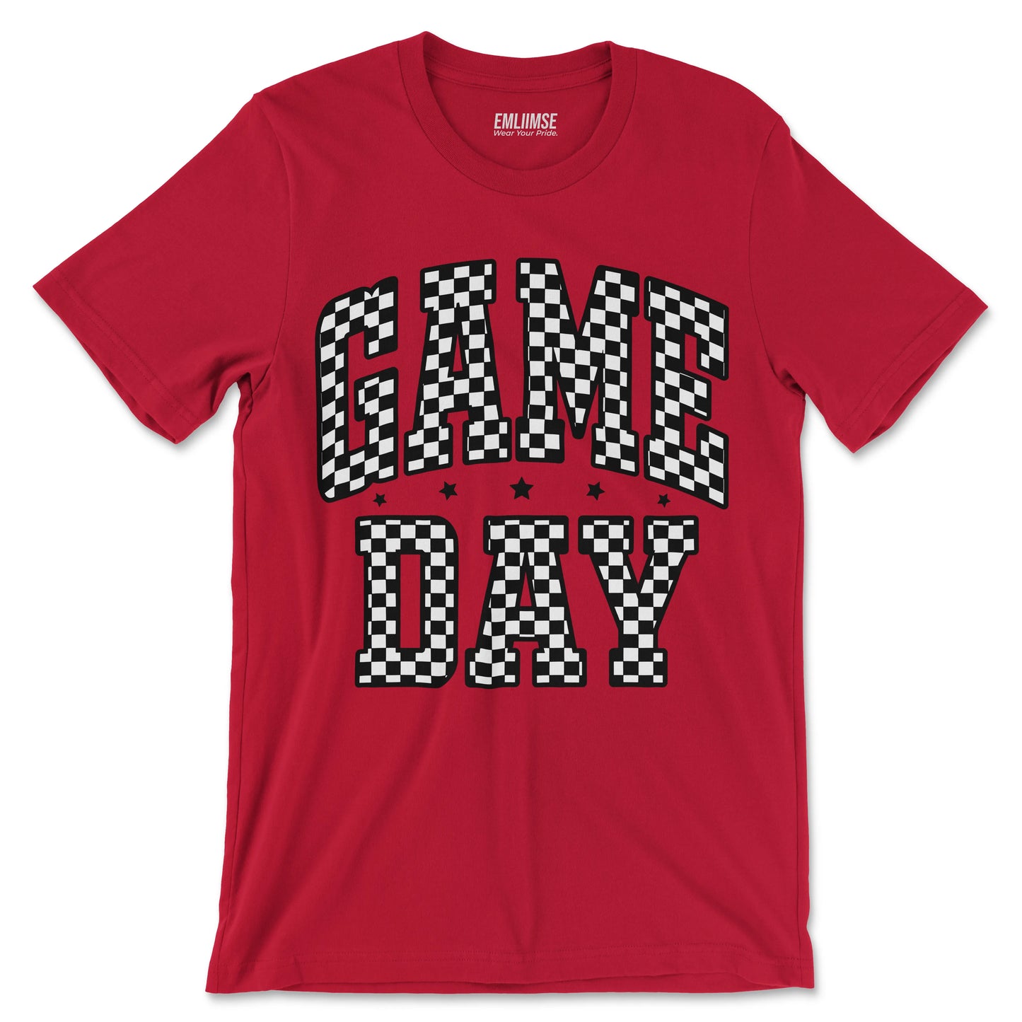 Checkered Pattern Game Day T-Shirt