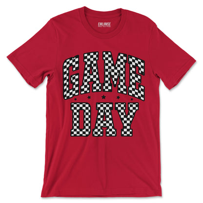Checkered Pattern Game Day T-Shirt
