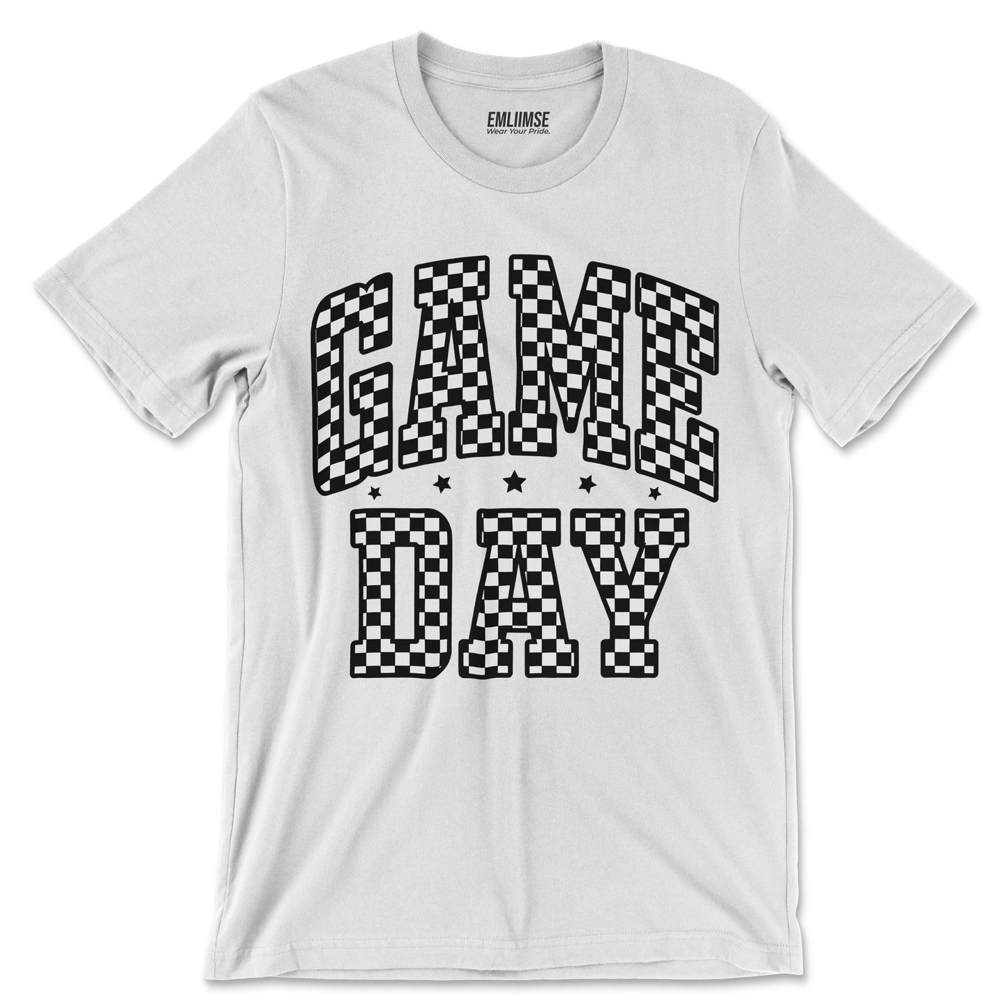Checkered Pattern Game Day T-Shirt