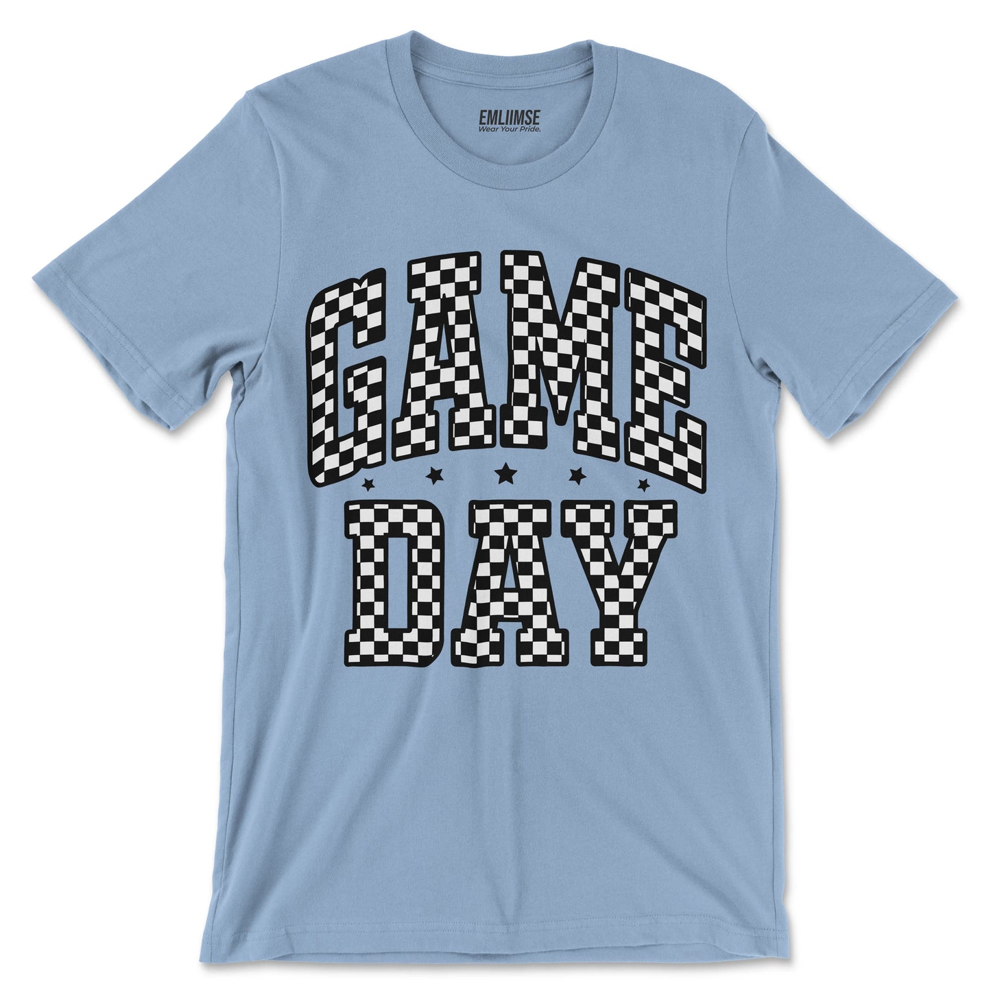 Checkered Pattern Game Day T-Shirt