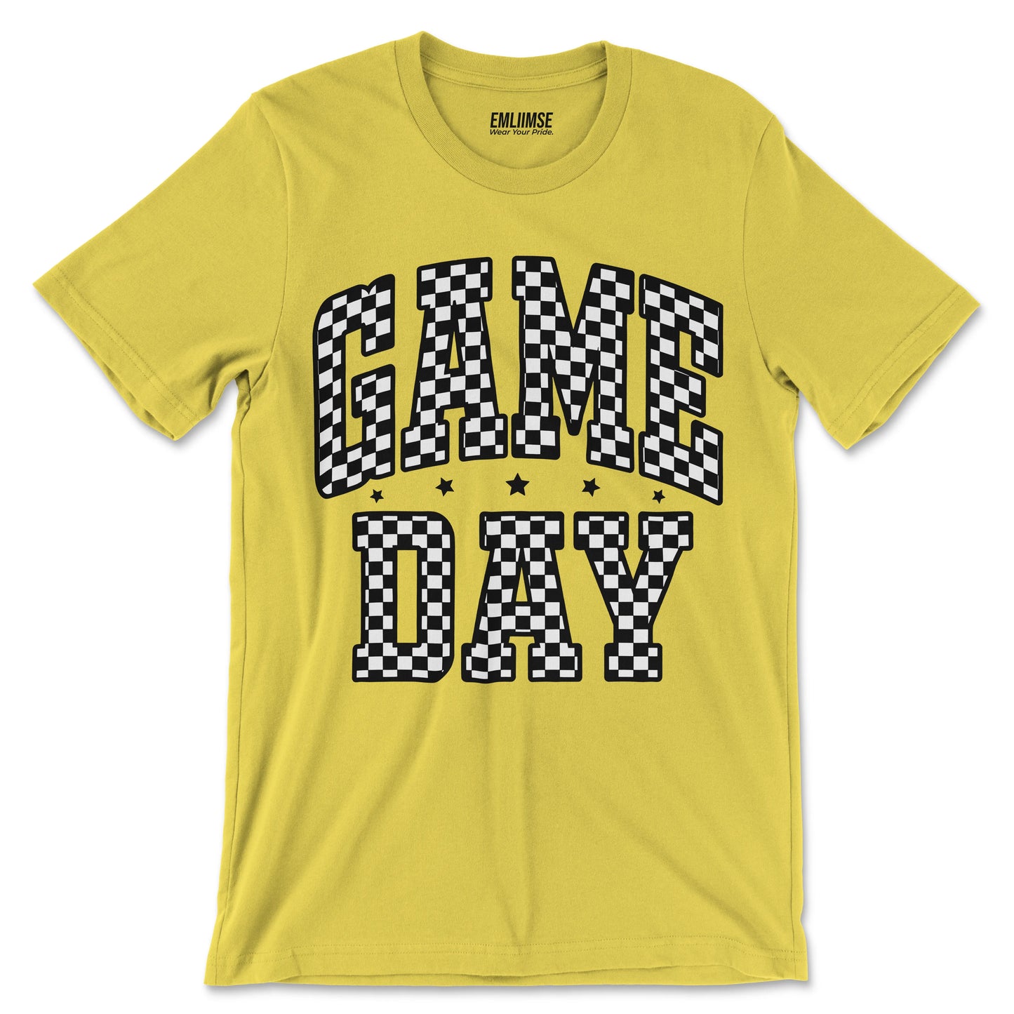 Checkered Pattern Game Day T-Shirt