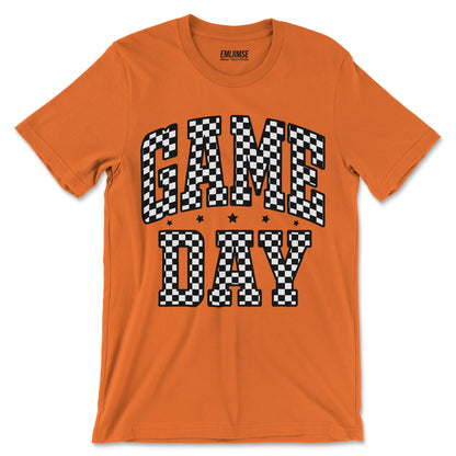 Checkered Pattern Game Day T-Shirt