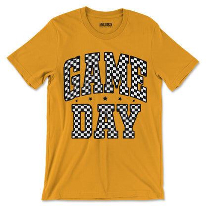 Checkered Pattern Game Day T-Shirt