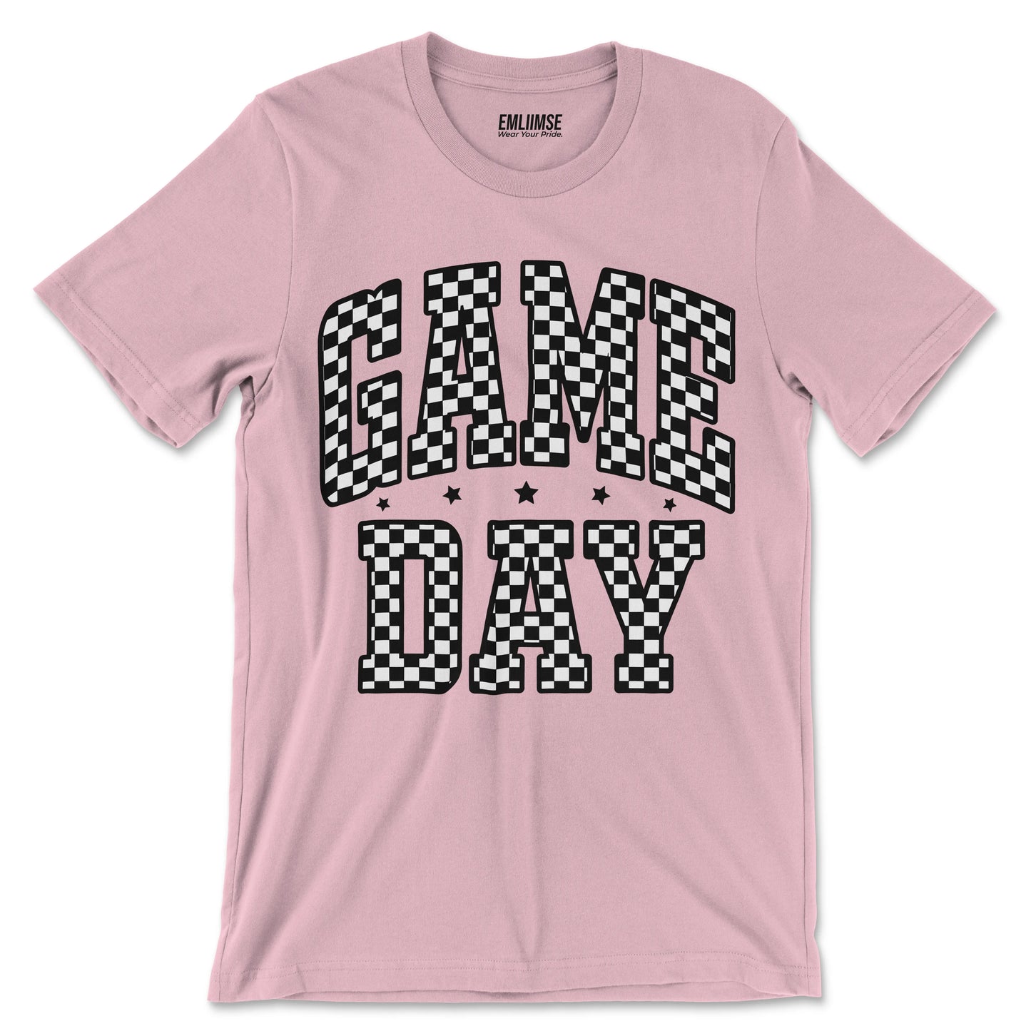 Checkered Pattern Game Day T-Shirt