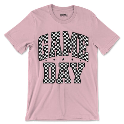 Checkered Pattern Game Day T-Shirt