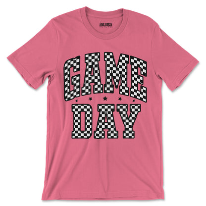 Checkered Pattern Game Day T-Shirt