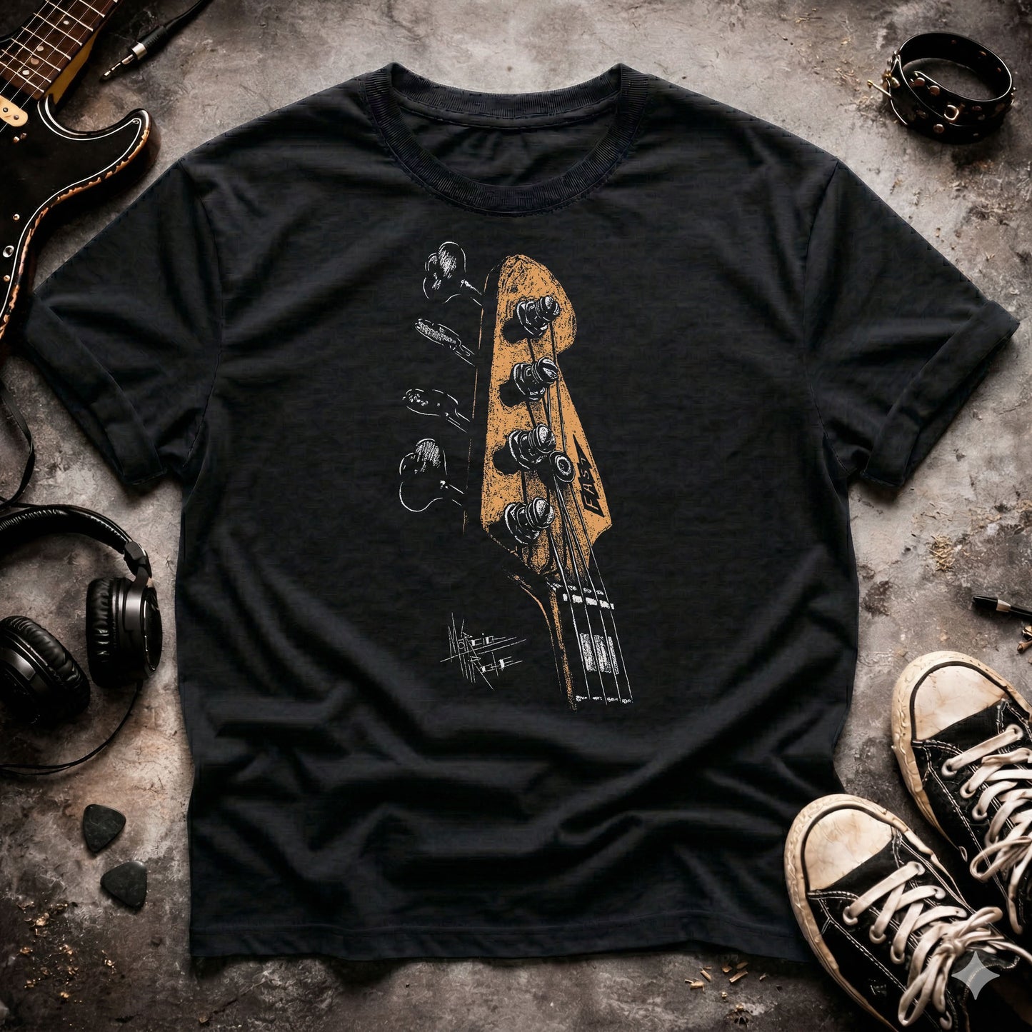 Guitar Headstock T-Shirt