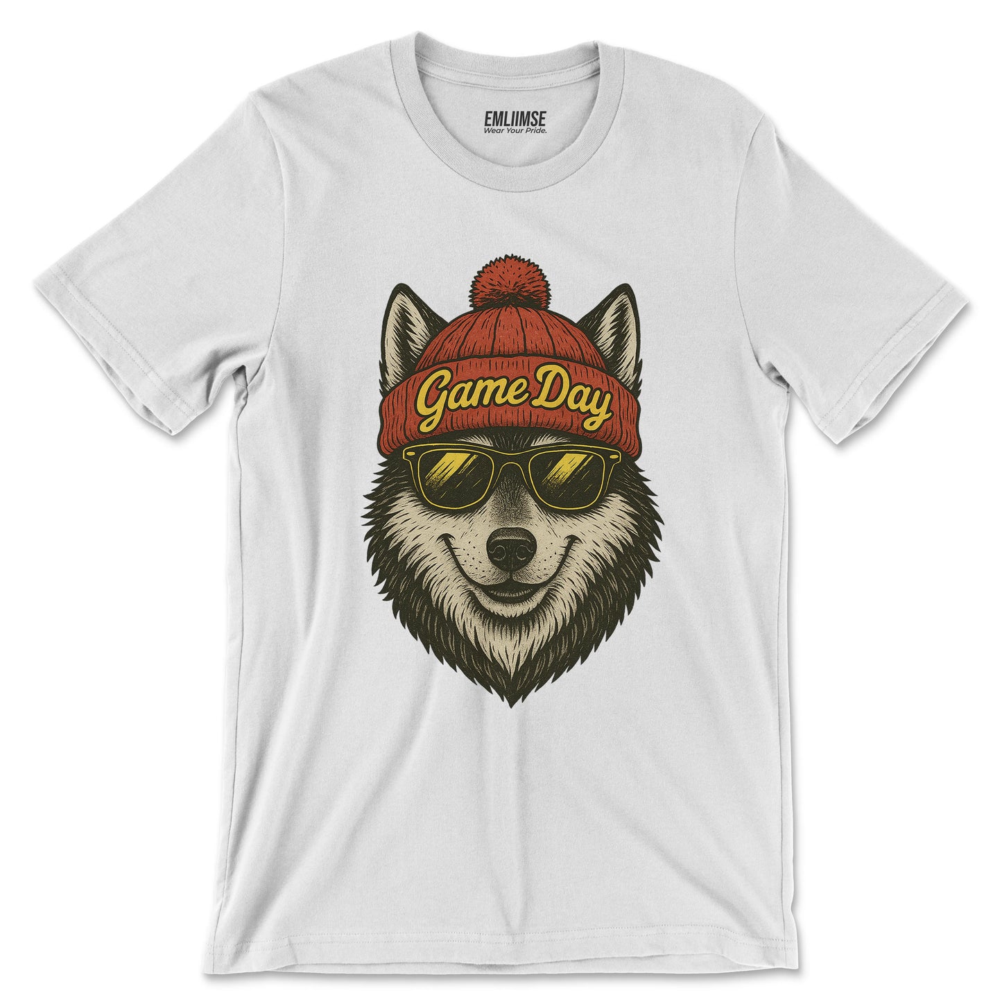 Cute Wolf Game Day T-Shirt