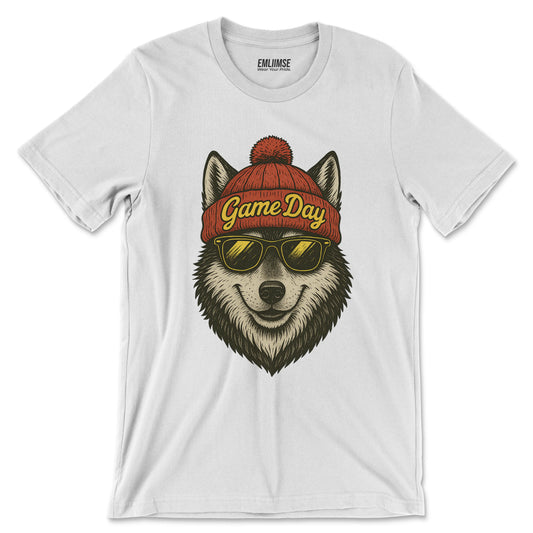 Cute Wolf Game Day T-Shirt