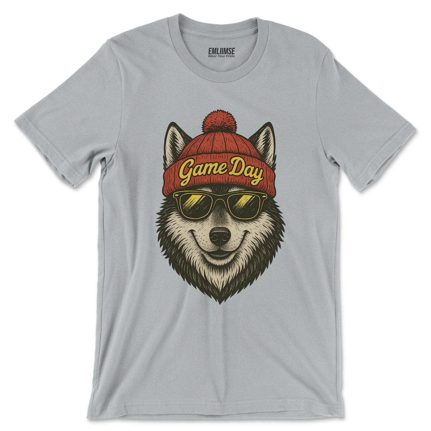 Cute Wolf Game Day T-Shirt