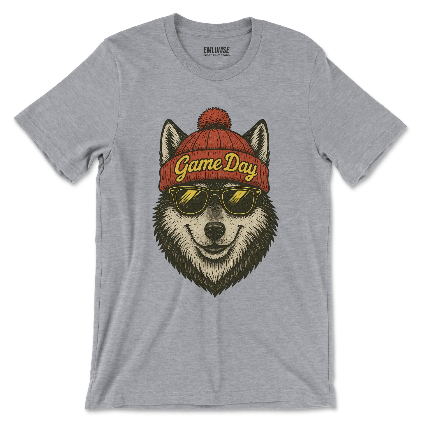 Cute Wolf Game Day T-Shirt