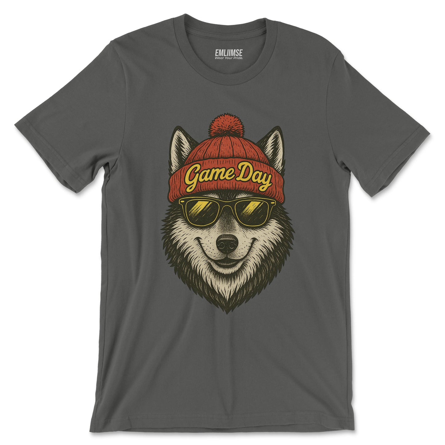 Cute Wolf Game Day T-Shirt