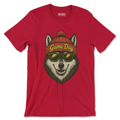 Cute Wolf Game Day T-Shirt