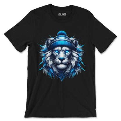 Majestic Blue Lion Art T-Shirt