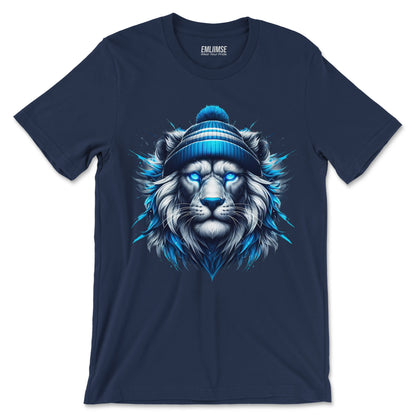 Majestic Blue Lion Art T-Shirt