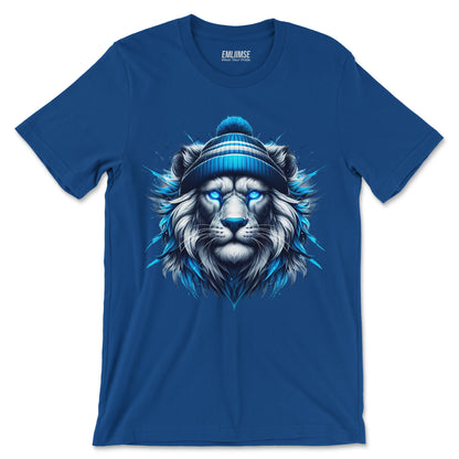 Majestic Blue Lion Art T-Shirt