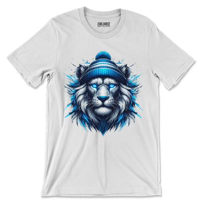 Majestic Blue Lion Art T-Shirt
