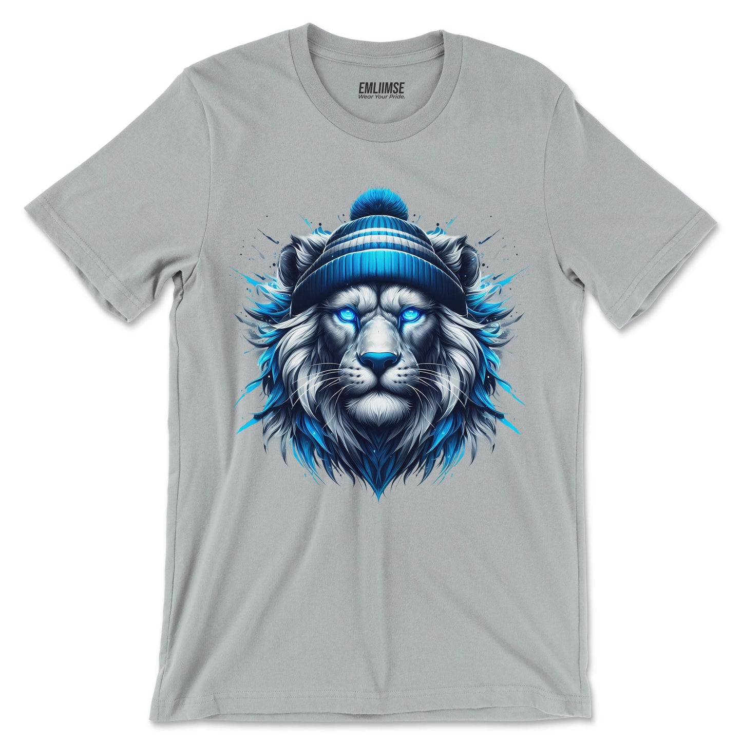 Majestic Blue Lion Art T-Shirt