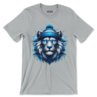 Majestic Blue Lion Art T-Shirt