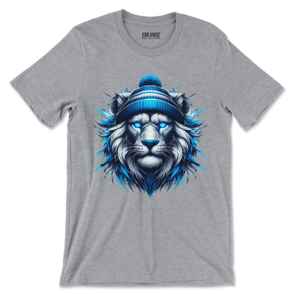 Majestic Blue Lion Art T-Shirt