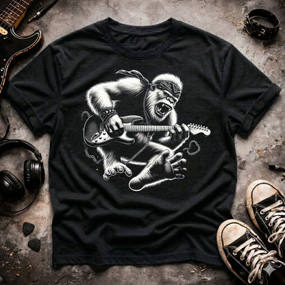 Rock Bigfoot Guitarist T-Shirt