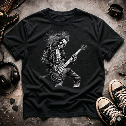 Rock Skeleton Guitarist T-Shirt