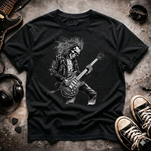 Rock Skeleton Guitarist T-Shirt